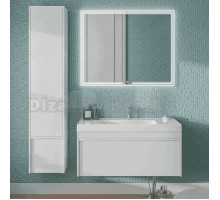 Шкаф-пенал для ванной KERAMA MARAZZI Modula 35 R с дверцей и ящиком, белый глянцевый