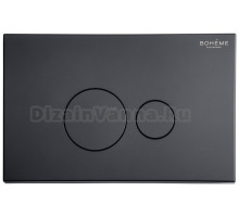 Кнопка смыва для унитаза Boheme 668-B пластик, цвет черный