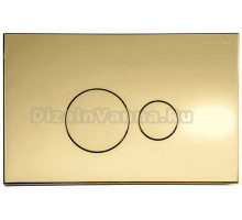 Кнопка смыва для унитаза Boheme 668-G пластик, цвет золото