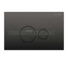 Кнопка смыва для унитаза Boheme 668-GM пластик, цвет графит