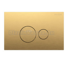Кнопка смыва для унитаза Boheme 668-MG пластик, цвет матовое золото