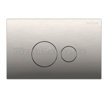 Кнопка смыва для унитаза Boheme 668-NB пластик, цвет брашированный никель