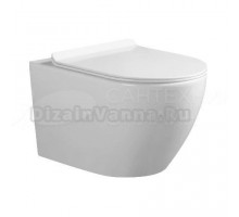 Унитаз подвесной Ceruttispa Clio Aria Tornado безободковый, с микролифтом
