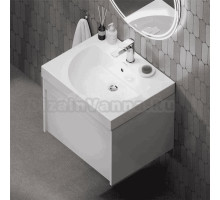 Тумба под раковину без столешницы KERAMA MARAZZI Modula 60 подвесная, глянцевая белая