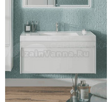 Тумба под раковину без столешницы KERAMA MARAZZI Modula 100 подвесная, глянцевая белая