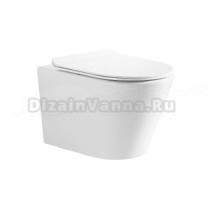 Унитаз подвесной Ceruttispa Faro Aria Tornado безободковый, с микролифтом