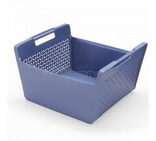 Корзина для белья, широкая, 41л, синий. Hailo,