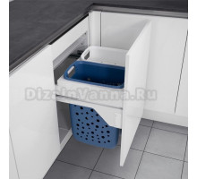 Система хранения белья Laundry-Carrier 60, 2х33л.белая рама. Hailo