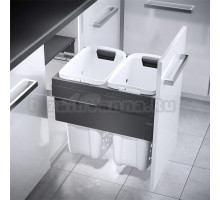 Система хранения белья Laundry-Carrier 45, 2х33л, серая рама Hailo