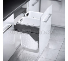 Система хранения белья Laundry-Carrier 60, 2х33л.серая рама. Hailo