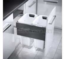 Система хранения белья Laundry-Carrier 50, 2х33л серая рама Hailo