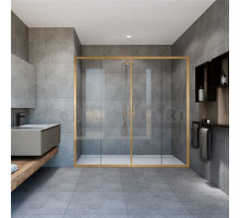 Душевая дверь Vincea Garda VDS-1G2170CLG, 1700, брашированное золото, стекло прозрачное