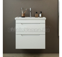 Тумба под раковину без столешницы Emmy Агата 60 подвесная, белая
