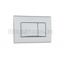 Кнопка смыва для унитаза Roca Active 32B АБС-пластик, цвет матовый хром