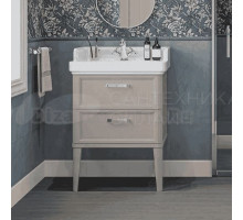 Тумба под раковину без столешницы KERAMA MARAZZI Pompei 60 напольная, с 2 ящиками, камео бежевый глянцевый