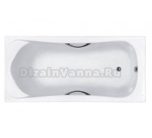 Акриловая ванна Roca BeCool 190x90 см, пристенная, белая, с каркасом, со сливом-переливом