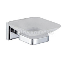 Мыльница Gappo G38 G3802 настенная, стеклянная, хром