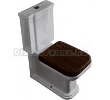 Унитаз-компакт напольный Kerasan Waldorf бачок 418101, орех, с микролифтом, петли бронза