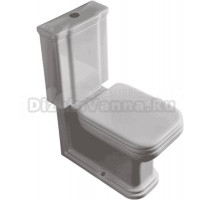 Унитаз-компакт напольный Kerasan Waldorf бачок 418101, белый, с микролифтом, петли бронза