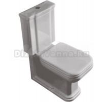 Унитаз-компакт напольный Kerasan Waldorf бачок 418101, белый, с микролифтом, петли золото