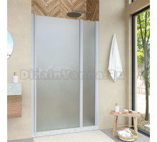 Душевая дверь в нишу Vegas Glass EP-F-1 Novo 135 07 10 R профиль матовый хром, стекло сатин