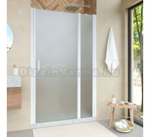 Душевая дверь в нишу Vegas Glass EP-F-1 Novo 140 01 10 R профиль белый глянцевый, стекло сатин