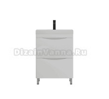 Тумба с раковиной Corozo Лиана 60 напольная, белая