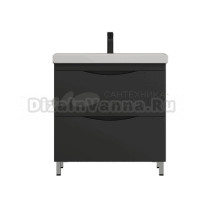 Тумба под раковину без столешницы Corozo Лиана 80 дуб, графит