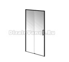 Душевая дверь в нишу KERAMA MARAZZI Lindo LN.100.SD.BLK.M профиль черный матовый, стекло прозрачное