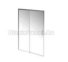 Душевая дверь в нишу KERAMA MARAZZI Lindo LN.140.SD.CR профиль глянцевый хром, стекло прозрачное