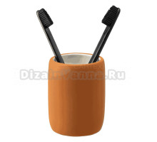Стакан для зубных щеток Bergenson Bjorn Flow BB0000878 коричневый, керамический