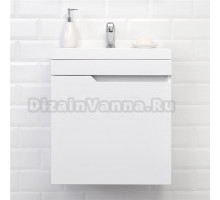 Тумба с раковиной Itana Alexa 50 подвесная, cc 3005 белый глянец 05