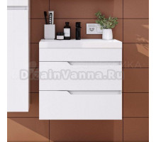 Тумба с раковиной Itana Alexa 60 подвесная, cc 3005 белый глянец 05