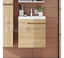 Тумба с раковиной Itana Alexa 50 подвесная, 599 дуб мавелла голд