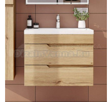 Тумба с раковиной Itana Alexa 70 подвесная, 599 дуб мавелла голд