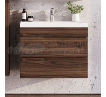 Тумба с раковиной Itana Alexa 100 подвесная, орех пекан шоколад стронг