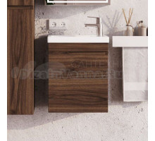 Тумба с раковиной Itana Alexa 50 подвесная, орех пекан шоколад стронг