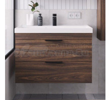 Тумба с раковиной IKA Alta 80 подвесная, дуб бурбон