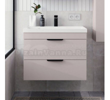 Тумба с раковиной IKA Alta 70 подвесная, кашемир серый