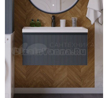 Тумба с раковиной Itana Kate 2.0 80 подвесная, антрацит tp-860a