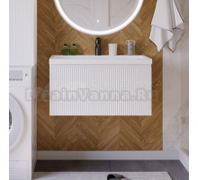 Тумба с раковиной Itana Kate 2.0 80 подвесная, р-811up бланж