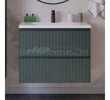 Тумба с раковиной Itana Kate 80 подвесная, велютто авокадо