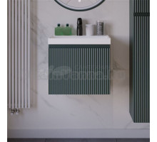 Тумба с раковиной Itana Kate 50 подвесная, велютто авокадо