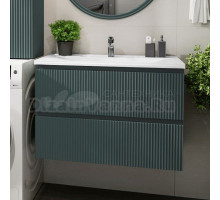 Тумба с раковиной Itana Kate 90 подвесная, велютто авокадо