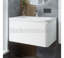 Тумба с раковиной Itana Roberto 80 подвесная, cc 3005 белый глянец 05