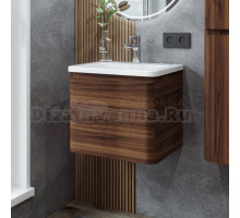 Тумба с раковиной Itana Roberto 50 подвесная, орех пекан шоколад стронг