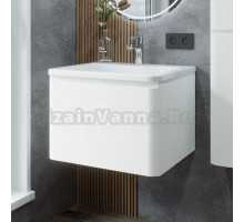 Тумба с раковиной Itana Roberto 60 подвесная, cc 3005 белый глянец 05