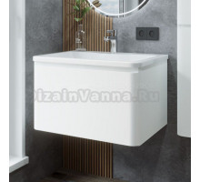 Тумба с раковиной Itana Roberto 70 подвесная, cc 3005 белый глянец 05