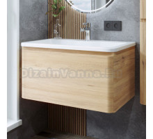 Тумба с раковиной Itana Roberto 80 подвесная, 599 дуб мавелла голд