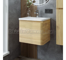 Тумба с раковиной Itana Roberto 50 подвесная, 599 дуб мавелла голд